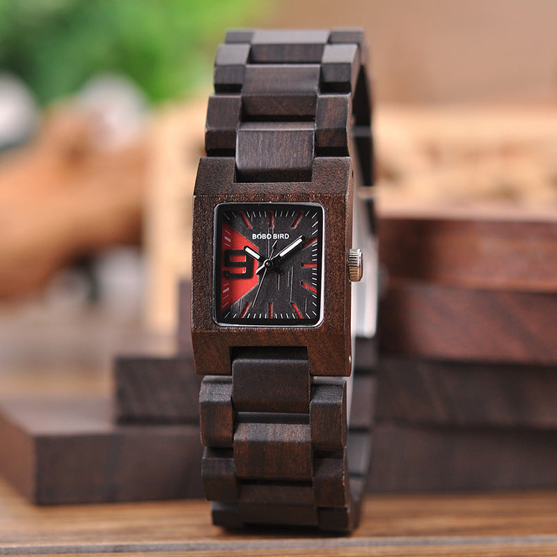 S02 Wooden Decoration Quartz Watch