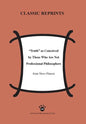 Truth as Conceived by Those Who Are Not Professional Philosophers - Paperback
