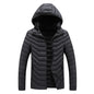 Hooded Padded Winter Jacket Slim Fit Imitation Down Padded Jacket Thick Mens Autumn And Winter
