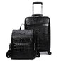 Genuine Leather Crocodile Pattern Suitcase Men's Top Layer Cowhide