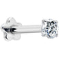 16G 5/16 Clear CZ G23 Titanium Threadless Flower Labret Tragus