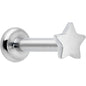 16G 1/4 G23 Titanium Super Star Internal Thread Labret Monroe Tragus