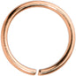 20G 7mm Rose Gold Tone PVD Grade 23 Titanium Bendable Hoop Ring