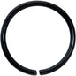20G 9mm Black PVD Grade 23 Titanium Bendable Hoop Ring