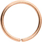 18G 3/8 Rose Gold Tone PVD Grade 23 Titanium Bendable Hoop Ring