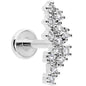 16G 5/16 CZ Gem Texture Arc Internal Thread Labret Monroe Tragus