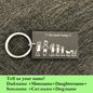 Personalized Family Love Keyring Cute Keychain Customized N