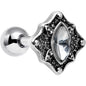 16G 1/4 Clear Gem Rhombus Retro Cartilage Tragus Earring