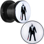 Licensed Friday the 13th Black Jason Voorhees Screw Fit Plug Set
