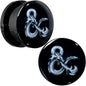Licensed Dungeons & Dragons Ampersand Black Screw Fit Plug Set