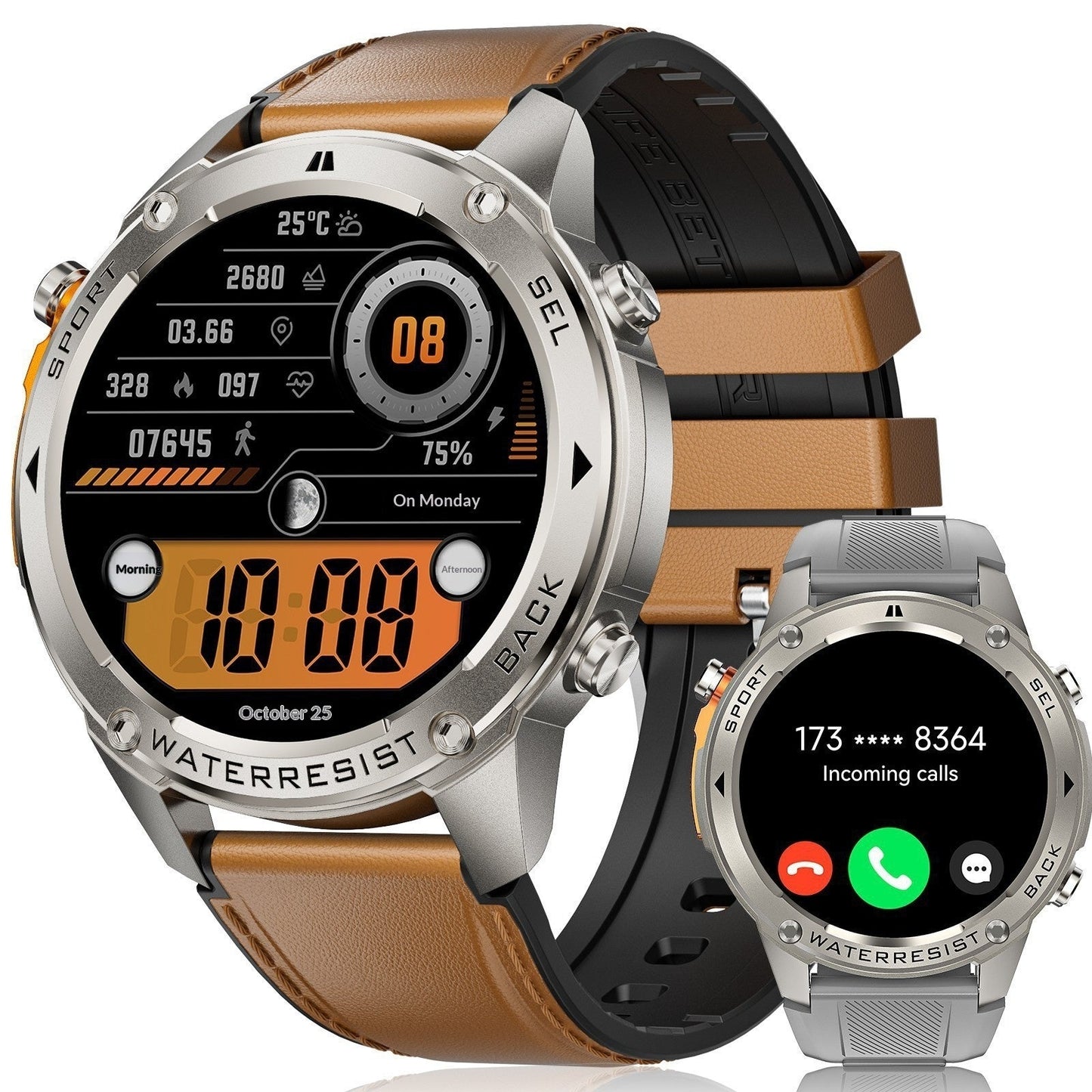 Bluetooth Calling GPS Beidou Positioning Triple-Proof Smartwatch