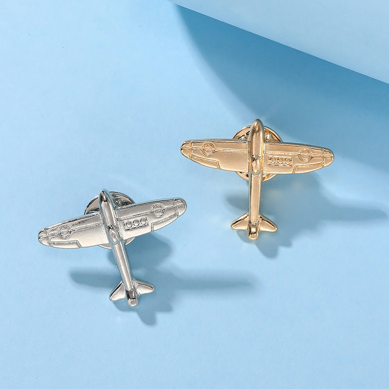 Creative Minimalist Mini Airplane Brooch