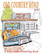 Old Country Road: Adult coloring book - Paperback