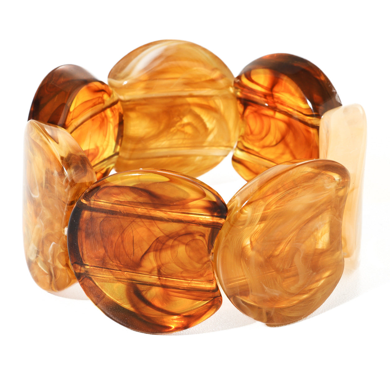 Irregular-shaped Resin Bracelet For Women