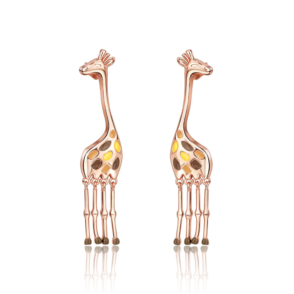 White Copper Electroplated With Thick Silver Personalized Earrings