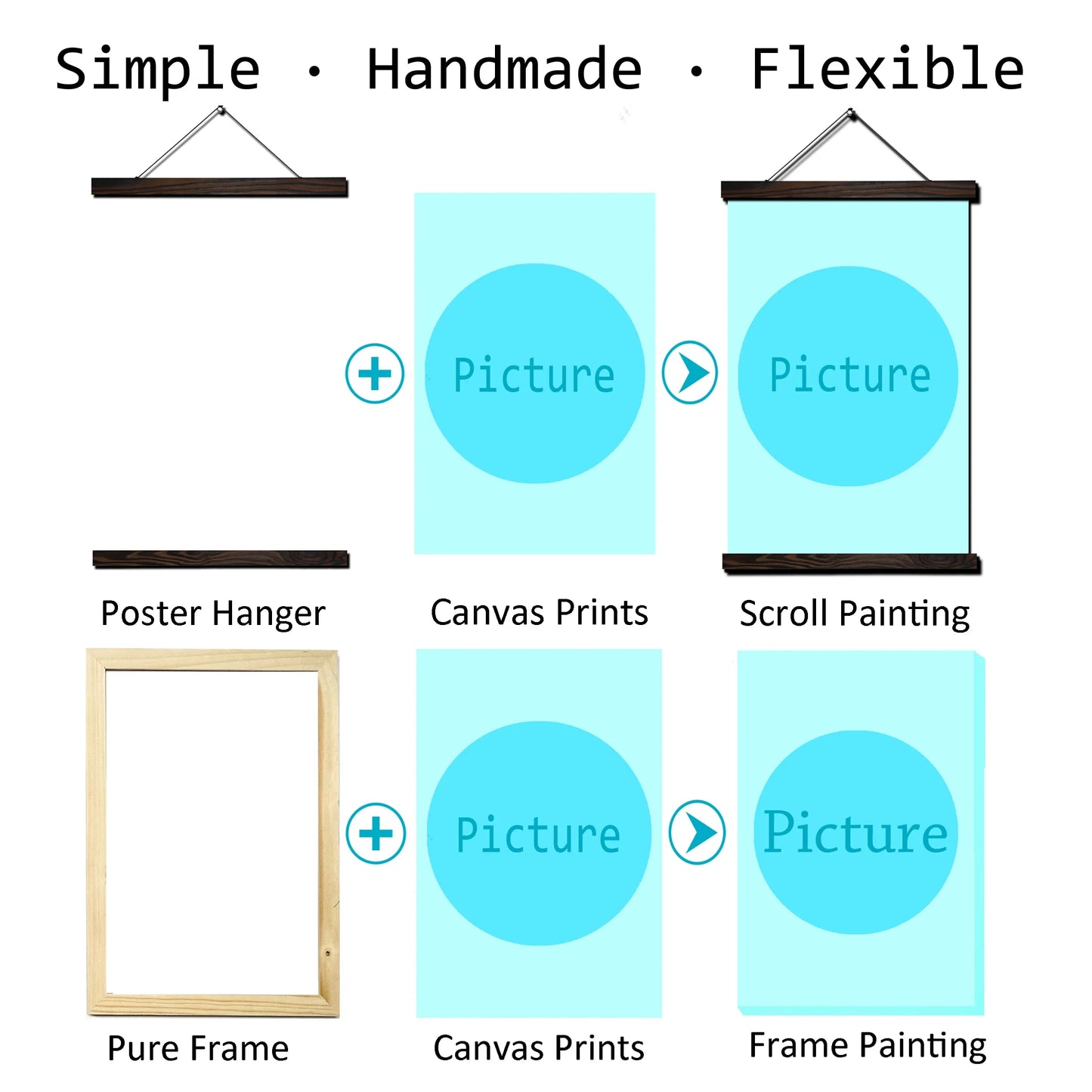 Two Dancing Cranes Artwork – Modern Canvas & Scroll Wall Art