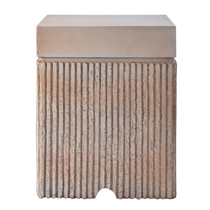 Propane Fire Pit Rectangular 40000 BTU 41.9" with Side Table Cover