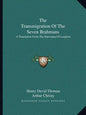The Transmigration of the Seven Brahmans: A Translation from the Harivansa of Langlois - Paperback