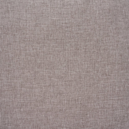 5 Piece Outdoor Conversation Set White Gray Fabric