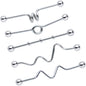 14G Loops Waves Industrial Project Bar 40mm Set of 5