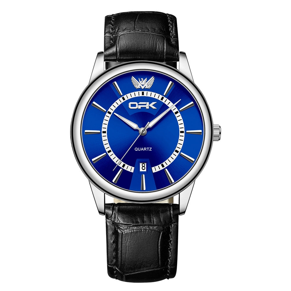 Single-calendar Waterproof Quartz Mens Watch