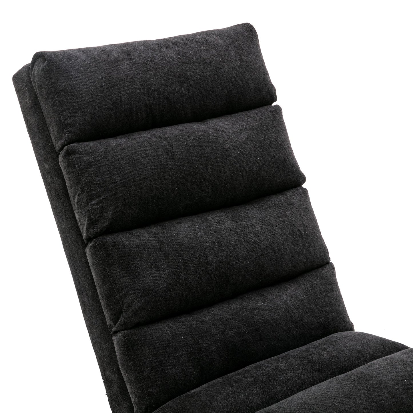 Luxury Upholstered Chaise Lounge, Vibration Relaxation, Fixed Back Recliner