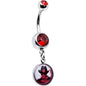 Licensed Nightmare On Elm Street Red Gem Freddy Dangle Belly Ring