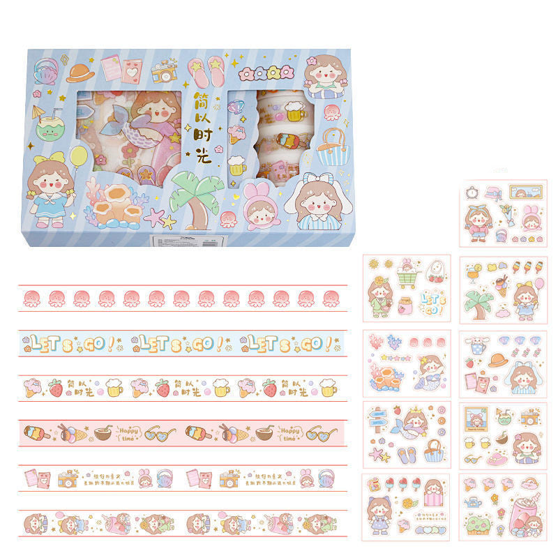 Hand Account Sticker Tape Gift Box Set