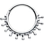 16G 3/8 Splatter Effect Hinged Segment Ring