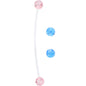 Pink Blue Glitter Glamour PTFE Pregnancy Belly Ring