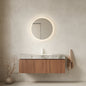 48' Bathroom Vanity with Sink, Floating Plywood Cabinet Light Gray Sintered Stone Top