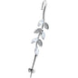 Clear CZ Gem Alternating Style Leafy Vine Ear Cuff Bar Earring