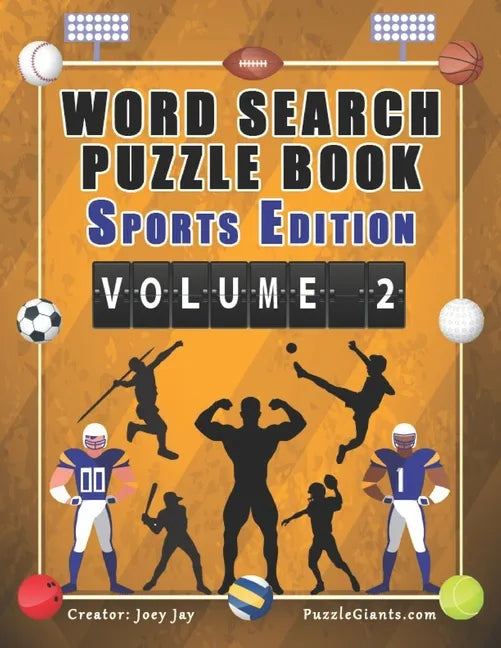 Word Search Puzzle Book Sports Edition Volume 2 - Paperback
