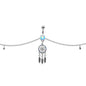 Clear Aurora Gem Southwest Dreamcatcher Dangle Belly Ring Belly Chain