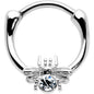 16G 5/16 Clear Gem Ultra Fly Cartilage Clicker