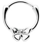 16G 5/16 Simple Textured Butterfly Cartilage Clicker