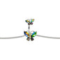 Rainbow Gem Butterfly Beauties Double Mount Belly Ring Belly Chain