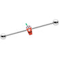 14G Sweet Pumpkin Frappe Thanksgiving Industrial Barbell 38mm