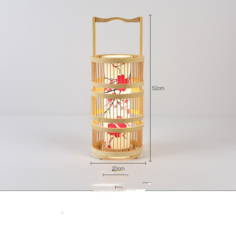 Japanese Bamboo LED Floor Lamp