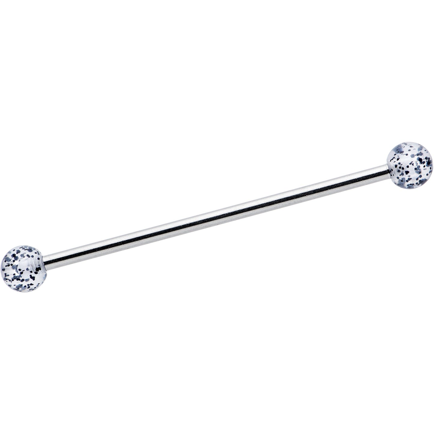 14G Black Tie Ghosts Glow in Dark Industrial Barbell 38mm Set of 3