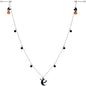 14G 9/16 Pumpkin Black Cat Moon Bats Dangle Halloween Nipple Chain