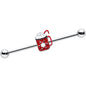 14G Sweet Hot Cocoa Marshmallow Holiday Industrial Barbell 38mm