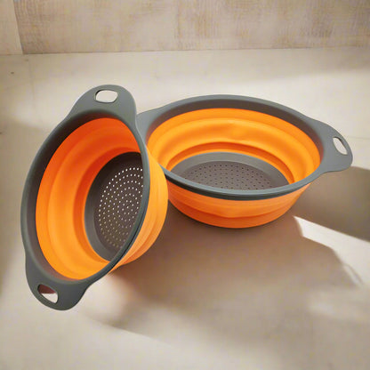 Foldable Silicone Colander – Space-Saving Strainer