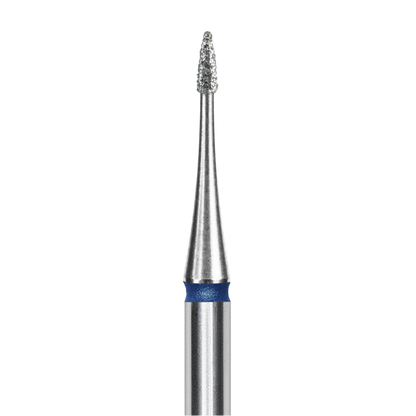 STALEKS - Diamond nail drill bit, "Flame" mini, blue, EXPERT 1/3 mm (FA12B010/3)