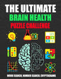 The Ultimate Brain Health Puzzle Challenge: Activity book with over 200 Puzzles, Word Search/ Number Search/ Cryptograms, and More!Keep Your Brain Act - Paperback
