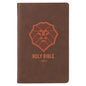 KJV Kids Bible, 40 Pages Full Color Study Helps, Presentation Page, Ribbon Marker, Holy Bible for Children Ages 8-12, Lion Emblem Faux Leather Flexibl - Leather