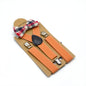 New Children's Suspender Printed Bow Tie Set