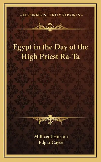 Egypt in the Day of the High Priest Ra-Ta - Hardcover