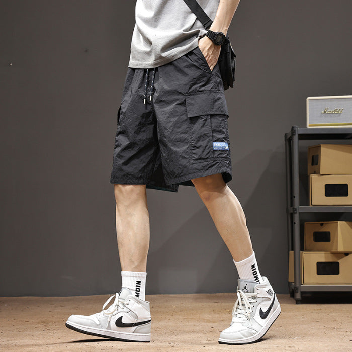 Mens Fashionable Sports Ice-Silk Utility Shorts