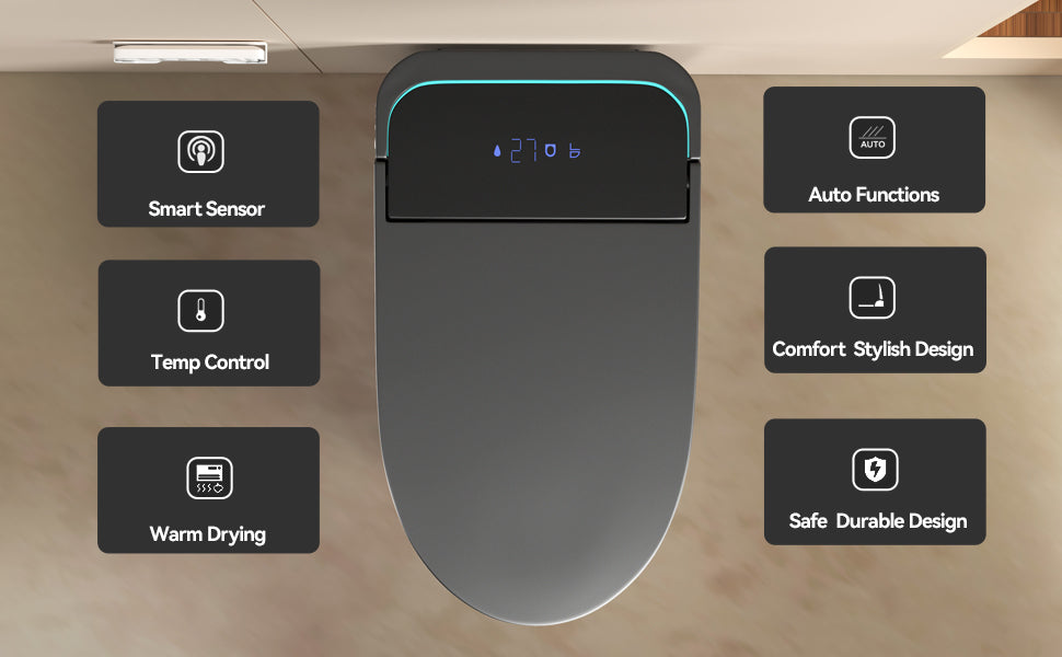 Unique Smart Toile,  One Piece Toilet with Bidet Built In,Intelligent Toilet ...